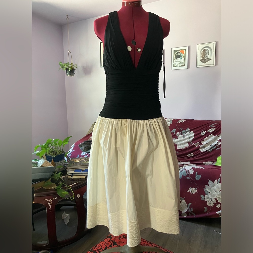 Black and White Cocktail Dress